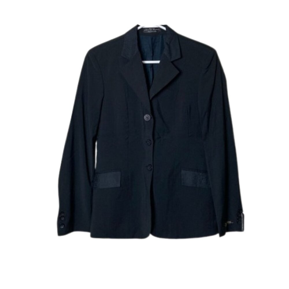 Vintage RJ classics diamond collection equestrian show blazer 2R black